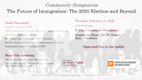 Community Symposium: The Future of Immigration: The 2020 Election and Beyond