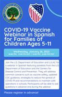 COVID-19 Vaccine Webinar for Families of Children Ages 5-11