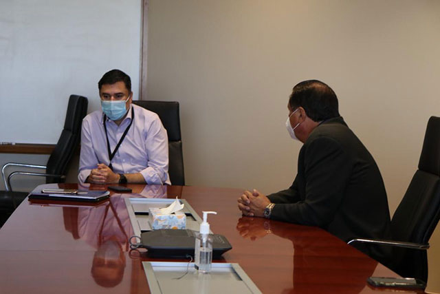 President Domingo Garcia meeting with JBS CEO Andre Nogueira